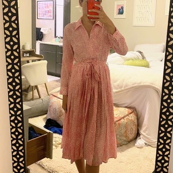 Anthropologie x Tucker Pink Midi Dress - Picture 11 of 11